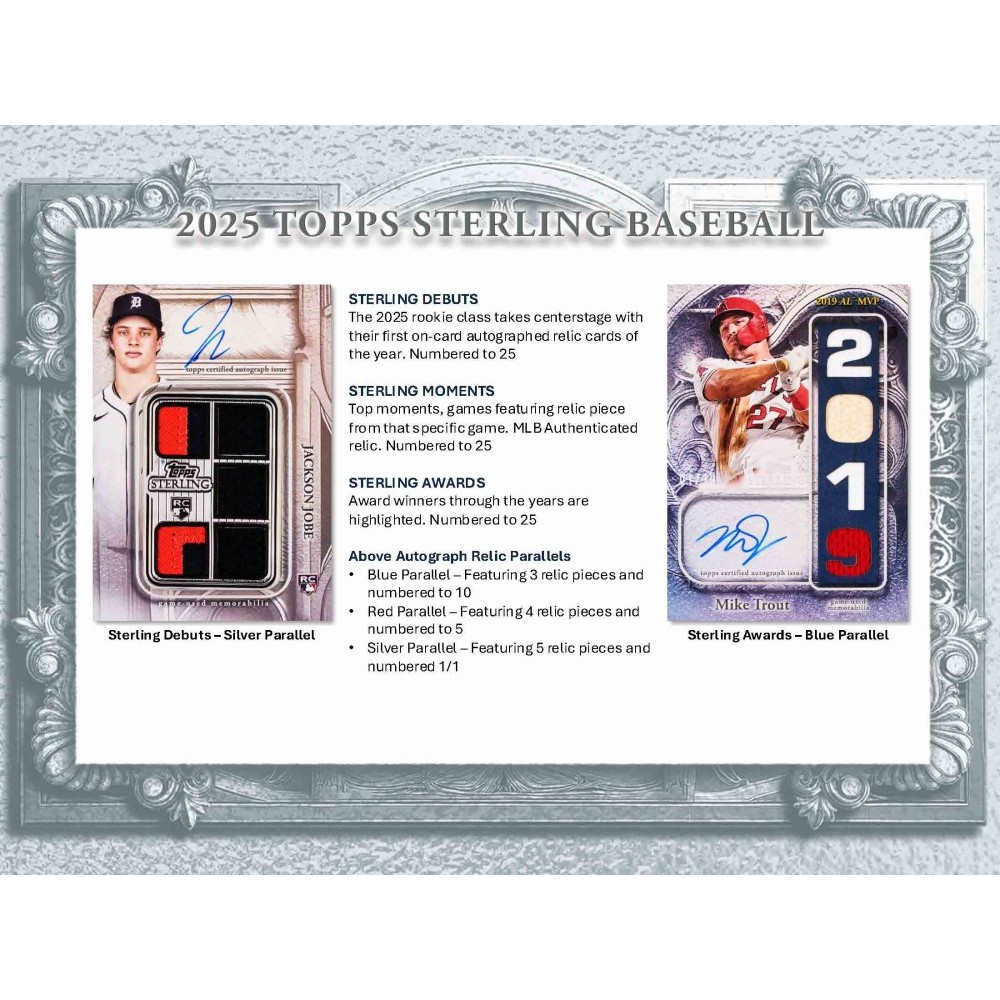 topps wbc トラウト Nameplate Relic Book Auto 2025 Topps Sterling