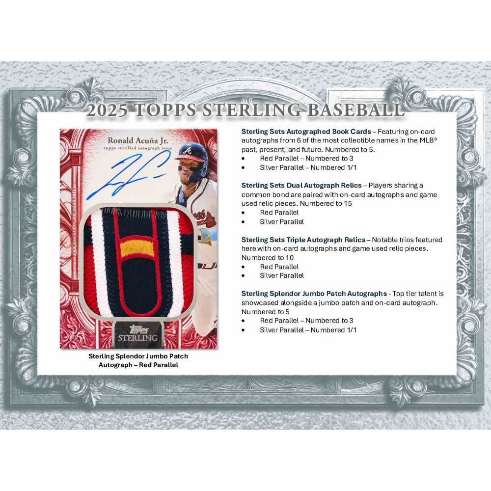 2025 Topps Sterling Baseball Hobby 4-Box Case | Steel City