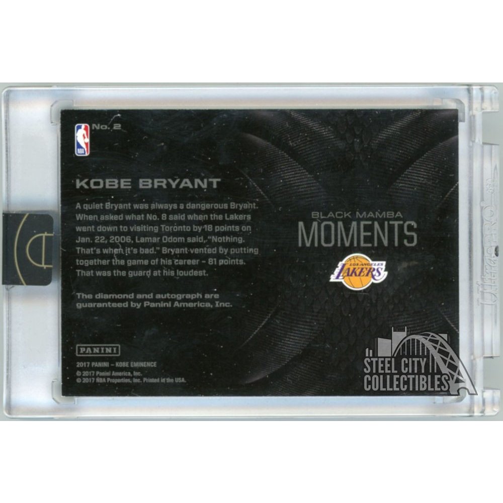 2017-18 Select Kobe Bryant Auto Values - MAVIN