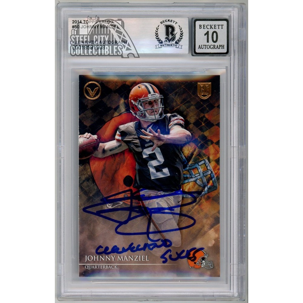Johnny Manziel 2014 Topps Valor Rookie Autograph 