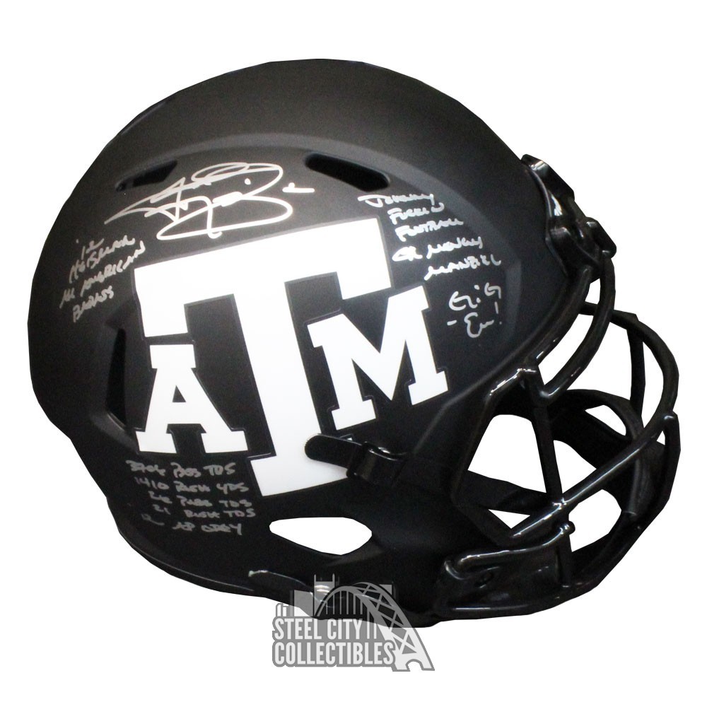 black football helmet 10 X2E+ Youth It features distinct signatures from 15 members of Philadelphias championship team and eye Black Adult Medium Riddell SpeedFlex