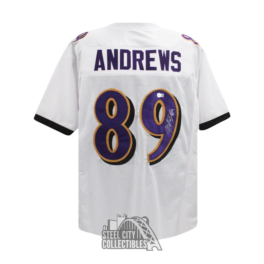 Mark Andrews Autographed Baltimore Custom White Football Jersey - BAS