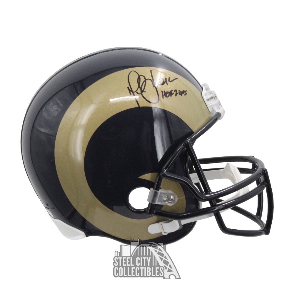 Marshall faulk autographed helmet hotsell