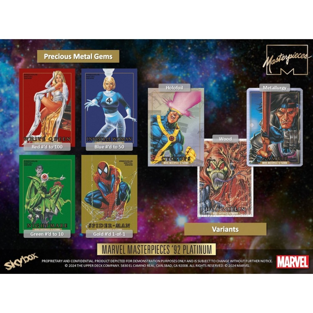 マーベアリック フィギュアセット 2024 Upper Deck Marvel Masterpieces '92 Platinum Hobby Box | Steel