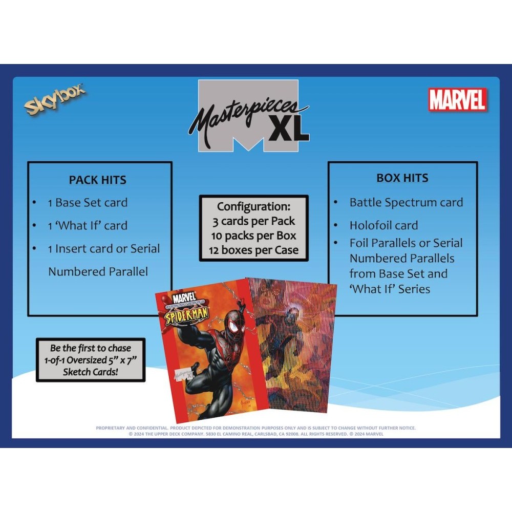 2024 Upper Deck Marvel Masterpieces XL Hobby Box | Steel City