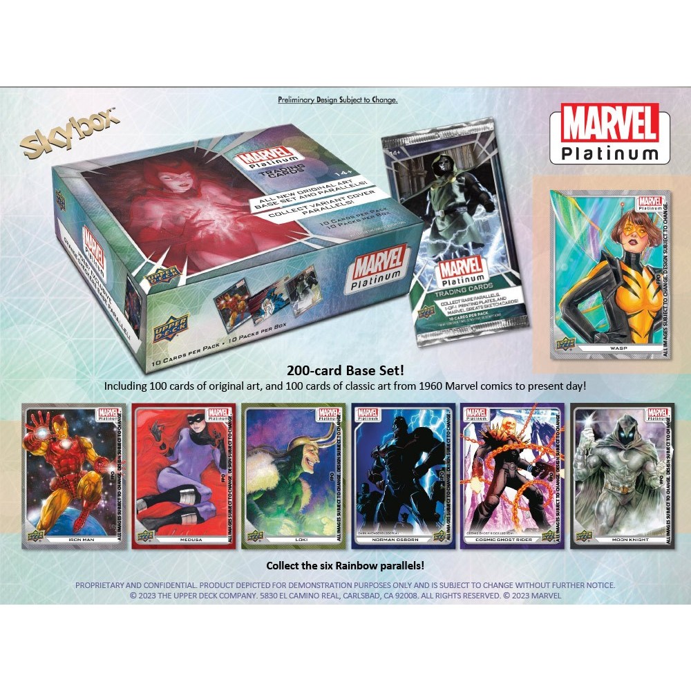 2023 Upper Deck Marvel Platinum Hobby 8Box Case Steel City Collectibles