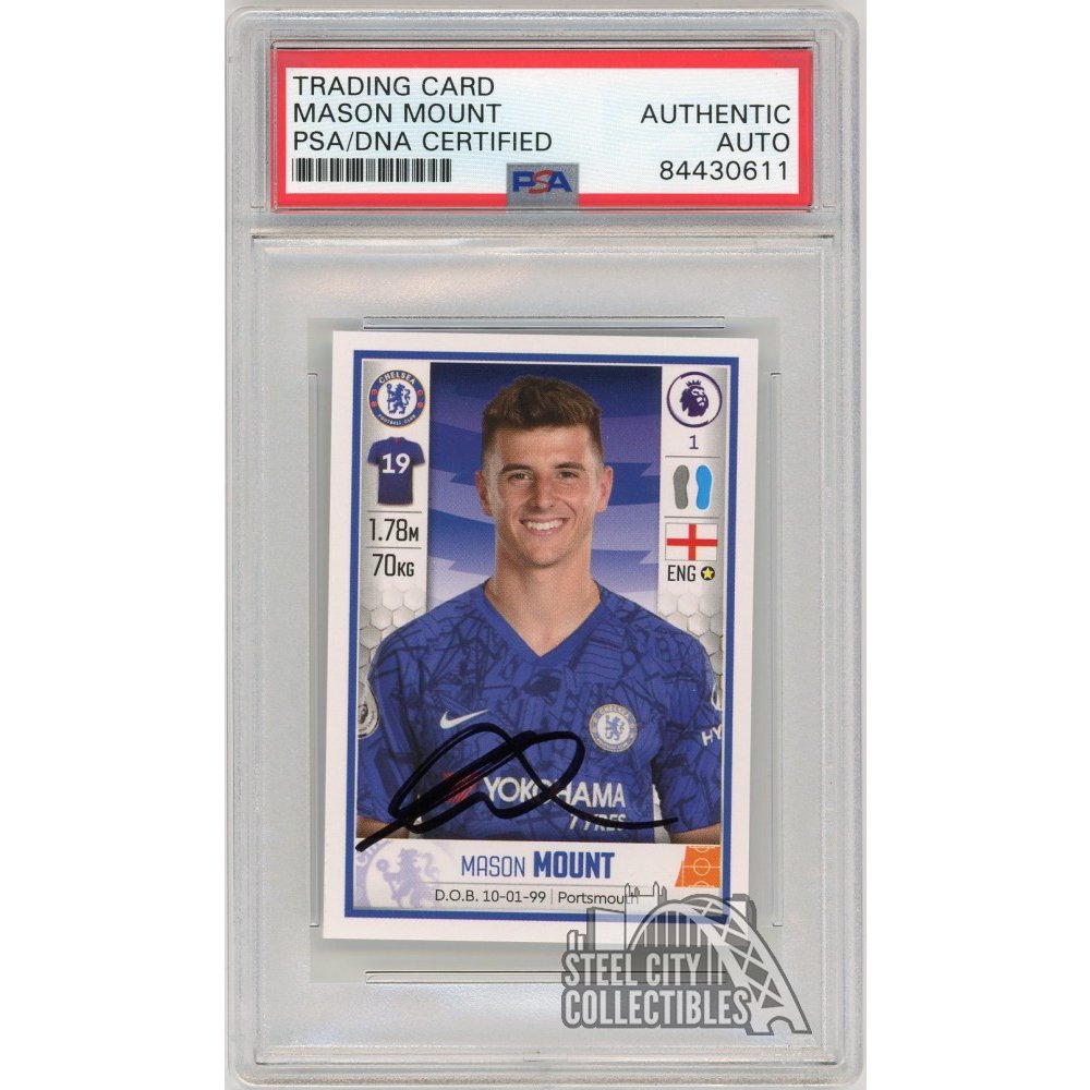 Mason Mount 2020 Panini Football Premier League Autographed Card