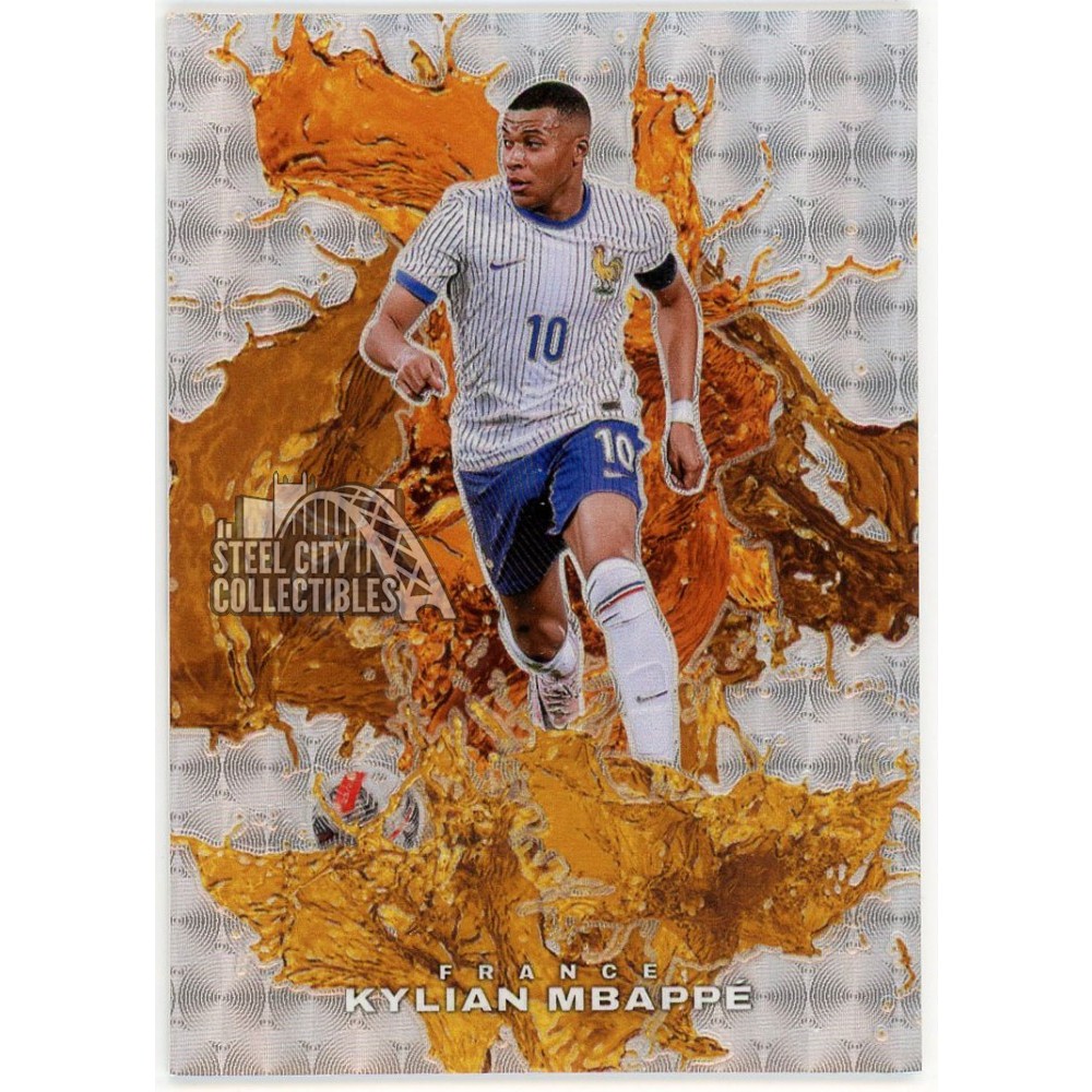Kylian Mbappe 2024 Panini Black Friday Splash of Color Card #KM