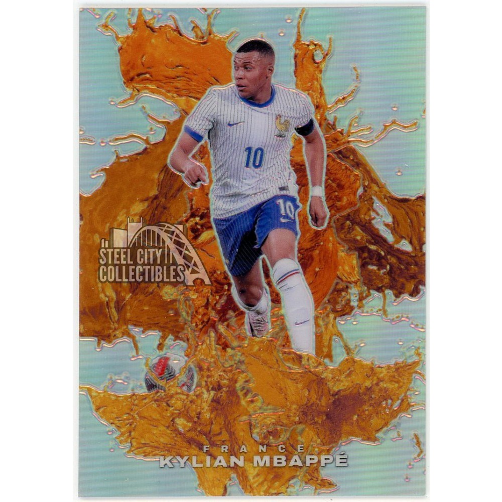 Kylian Mbappe 2024 Panini Black Friday Splash of Color Card #KM