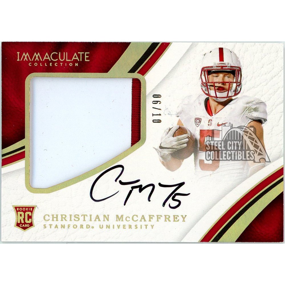 Christian McCaffrey 2017 Panini Immaculate Collegiate Rookie Patch