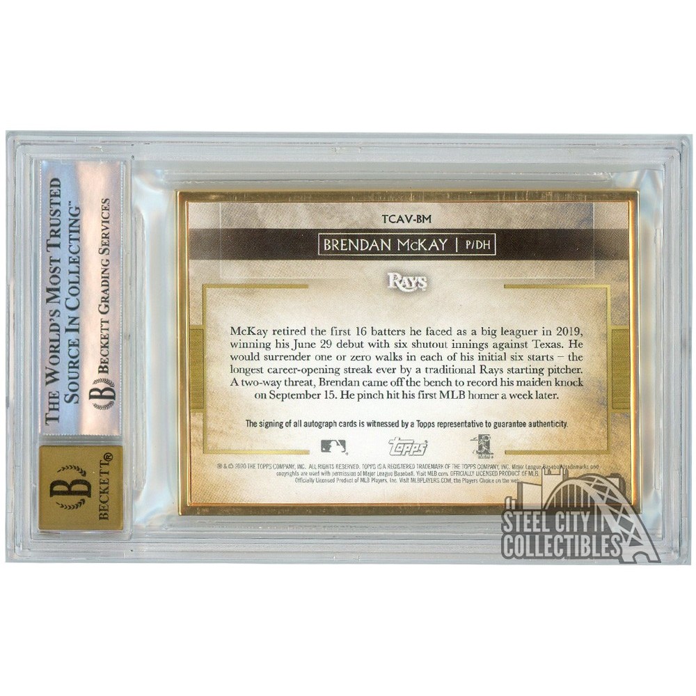 Brendan McKay 2020 Topps Transcendent Variation Platinum Rookie