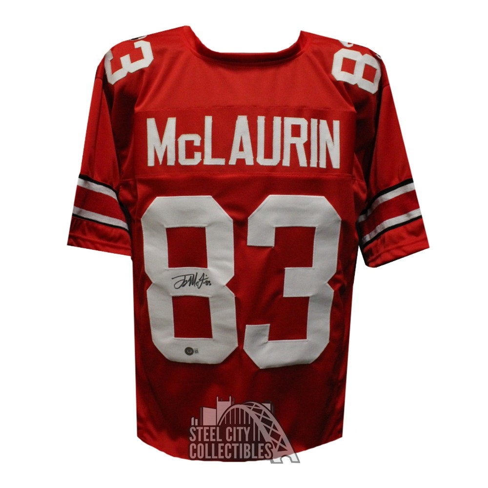 Terry McLaurin Autographed Ohio State Custom Red Football Jersey - BAS
