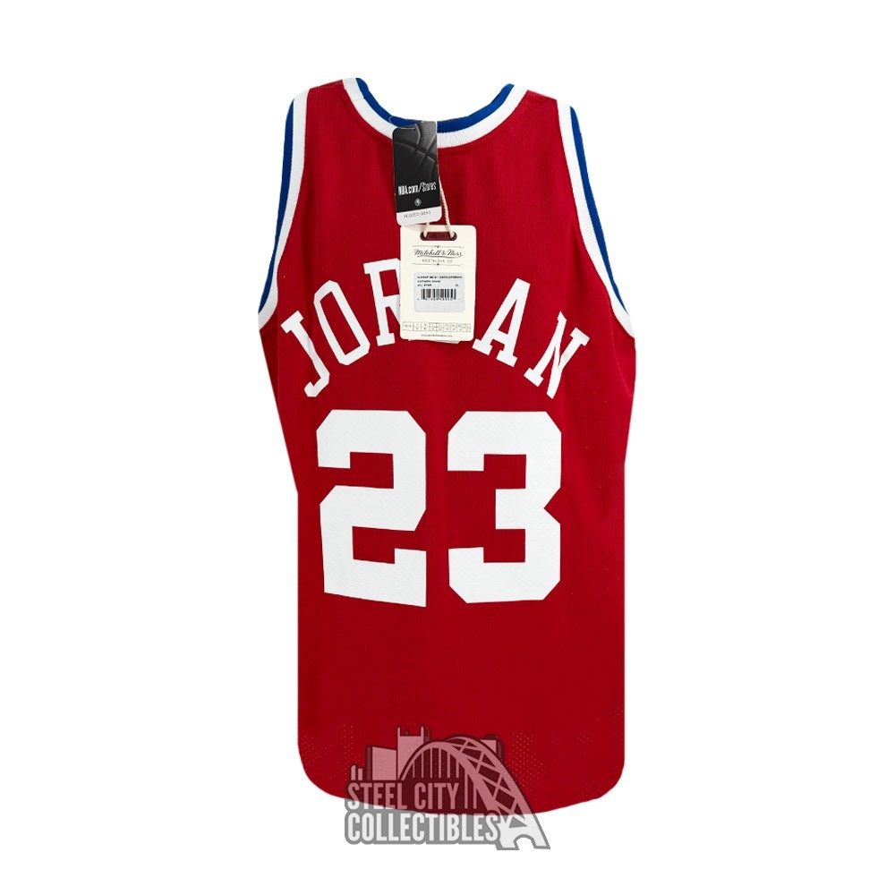 Michael Jordan Autographed 1989 All Star Team Mitchell & Ness