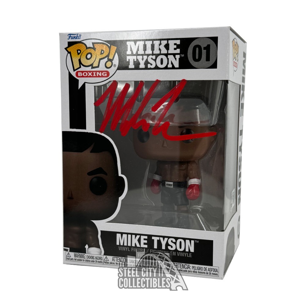 Mike Tyson Autographed Funko Pop BAS (Red Ink) Steel City
