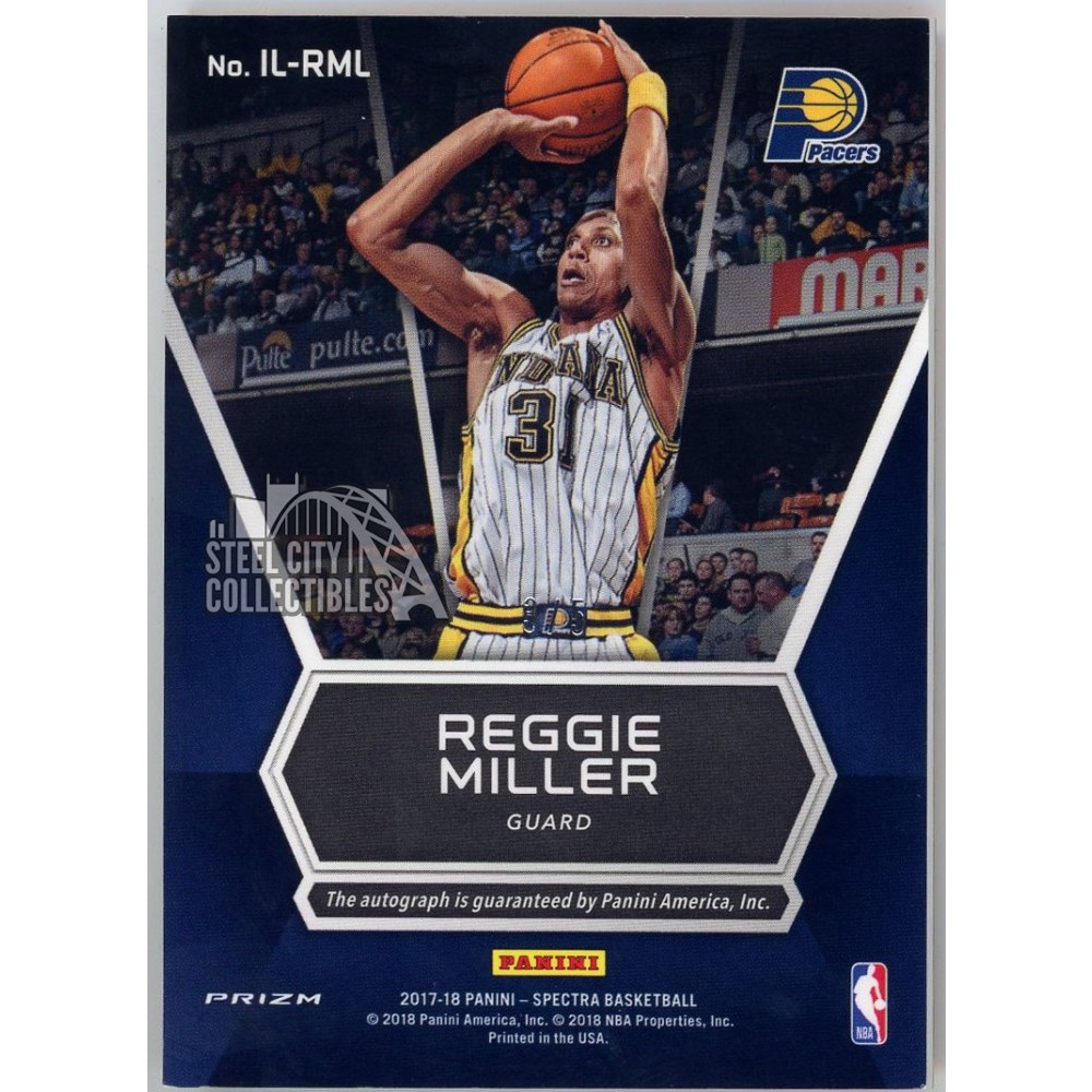 Reggie 2017-18 Miller Panini Pacers Indiana Card Auto Prizm GEM 95 