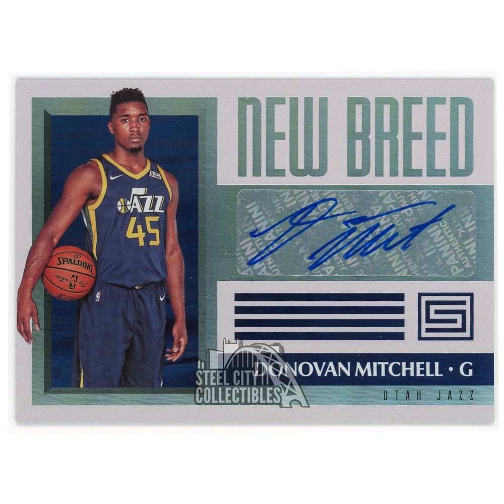 Donovan Mitchell 2017-18 Panini Status New Breed Rookie Auto Card