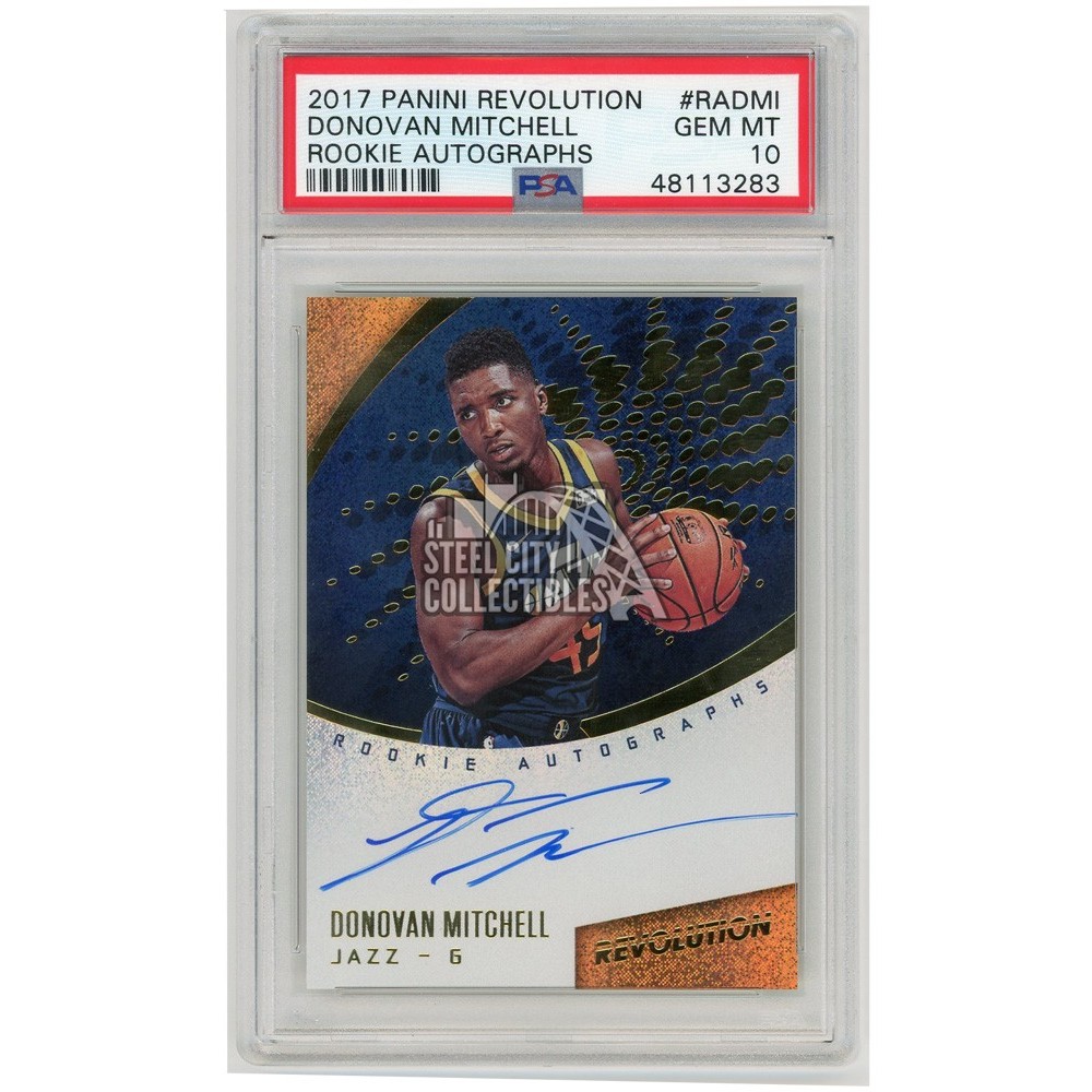 Donovan Mitchell 2017-18 Panini Revolution Rookie Autograph Card