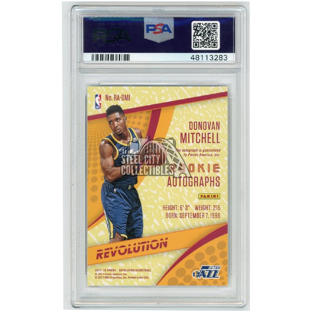 Donovan Mitchell 2017-18 Panini Revolution Rookie Autograph Card