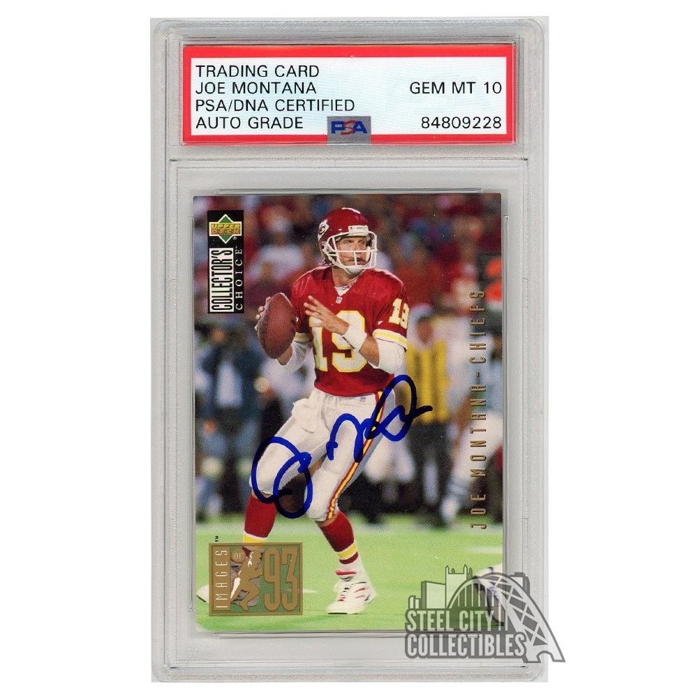 Joe Montana 1994 Upper Deck Collector's Choice Autograph Card #36