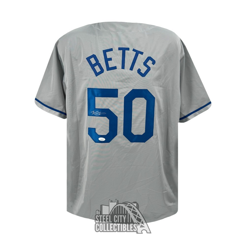 Mookie Betts Autographed Los Angeles Custom Gray Baseball Jersey