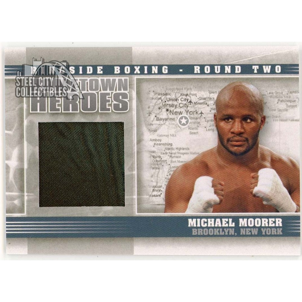 Michael Moorer 2011 ITG Ringside Boxing Hometown Heroes Silver Trunks