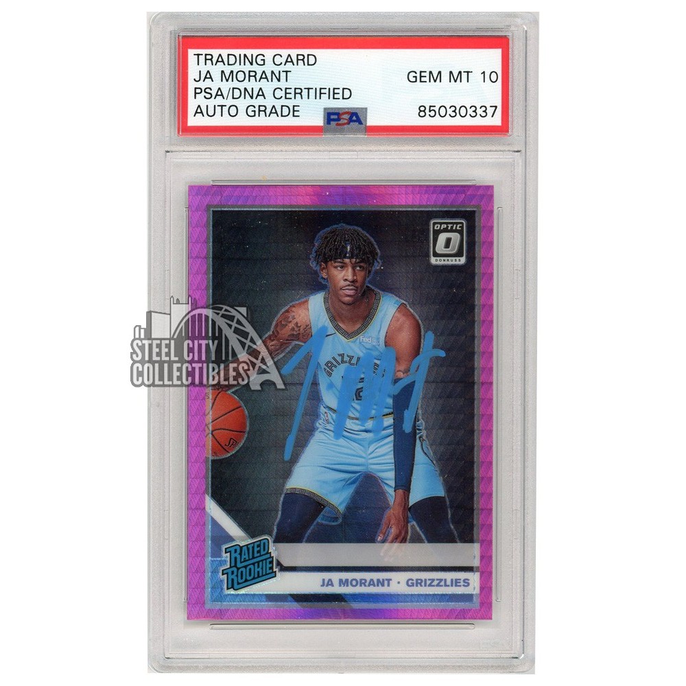 Ja Morant Memphis Grizzlies 2019-20 Panini Donruss Optic #168 Rookie Card