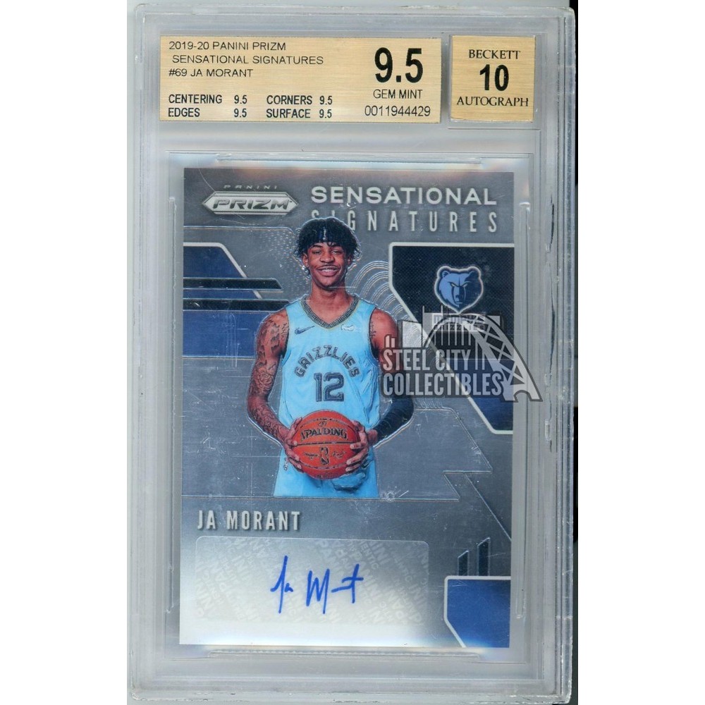2019-20 Ja Morant Panini Prizm Silver Prizm ROOKIE SILVER RC PSA 9
