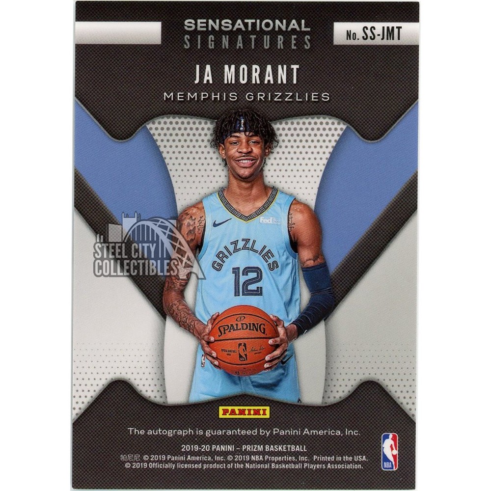 Ja Morant 2019-20 Panini Prizm Sensational Signatures Rookie