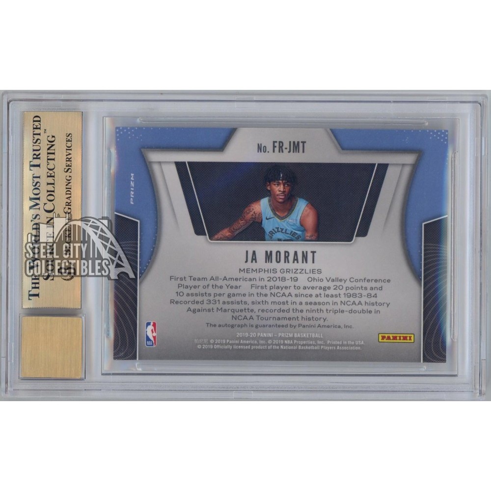 Ja Morant 2019-20 Panini Prizm Fastbreak Rookie Autograph Card BGS