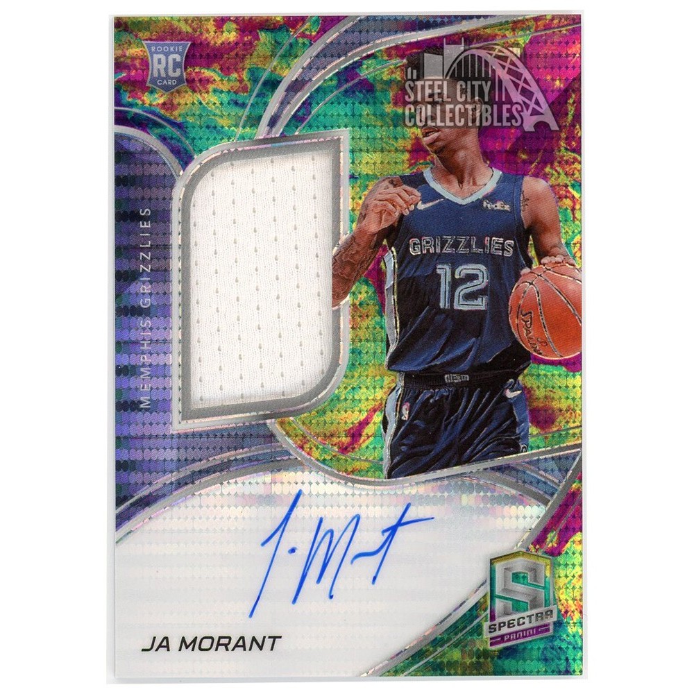 Ja Morant Signed Autographed Memphis Grizzlies Basketball Card 