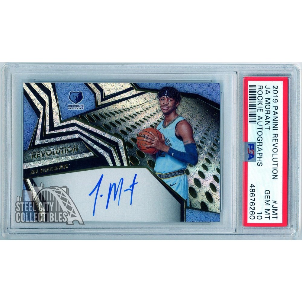 Ja Morant 2019-20 Panini Revolution Rookie Autograph Card #RA-JMT