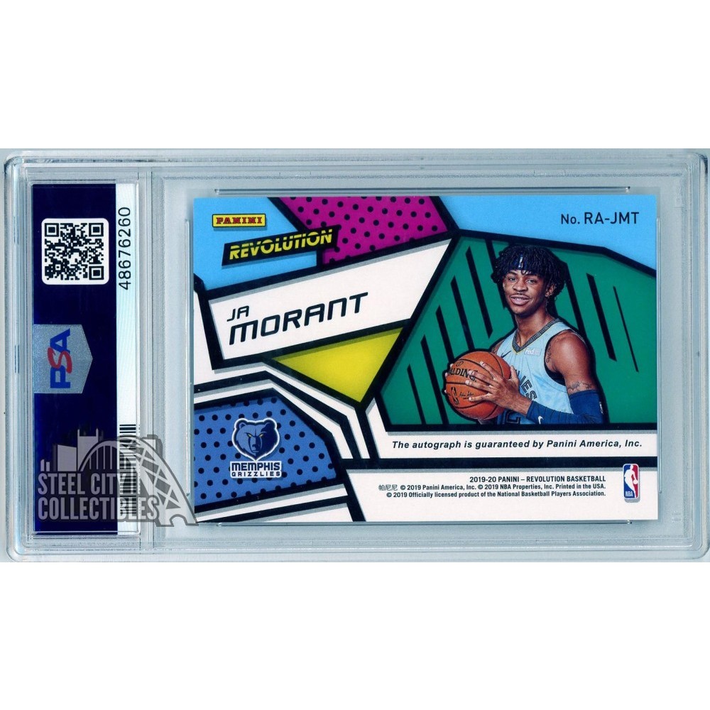 Ja Morant 2019-20 Panini Revolution Rookie Autograph Card #RA-JMT