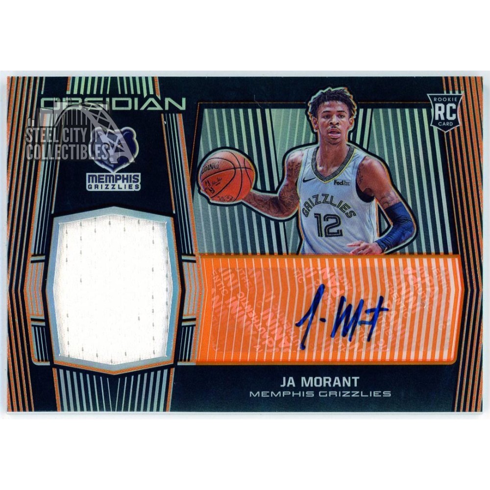Ja Morant 2019-20 Panini Obsidian Orange Rookie Patch Autograph