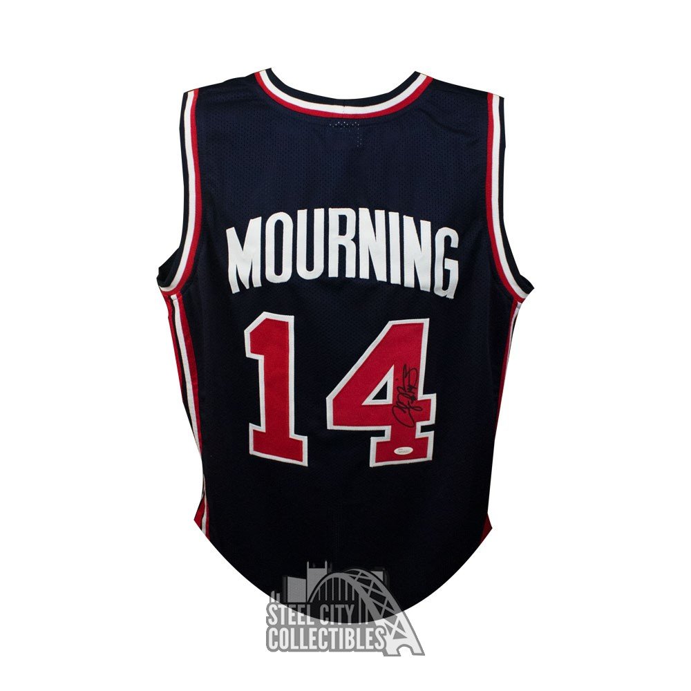 alonzo mourning signed jersey