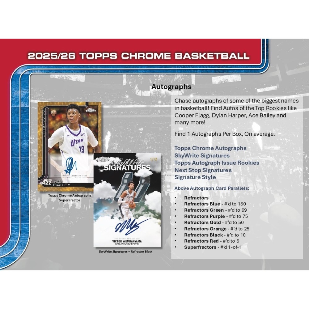 2025-26 Topps Chrome Basketball Hobby Jumbo 8-Box Case | Steel