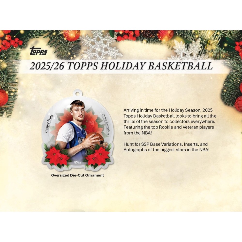 2025 Topps ホリデーバスケットボール - 工場密封 - カウントダウン 