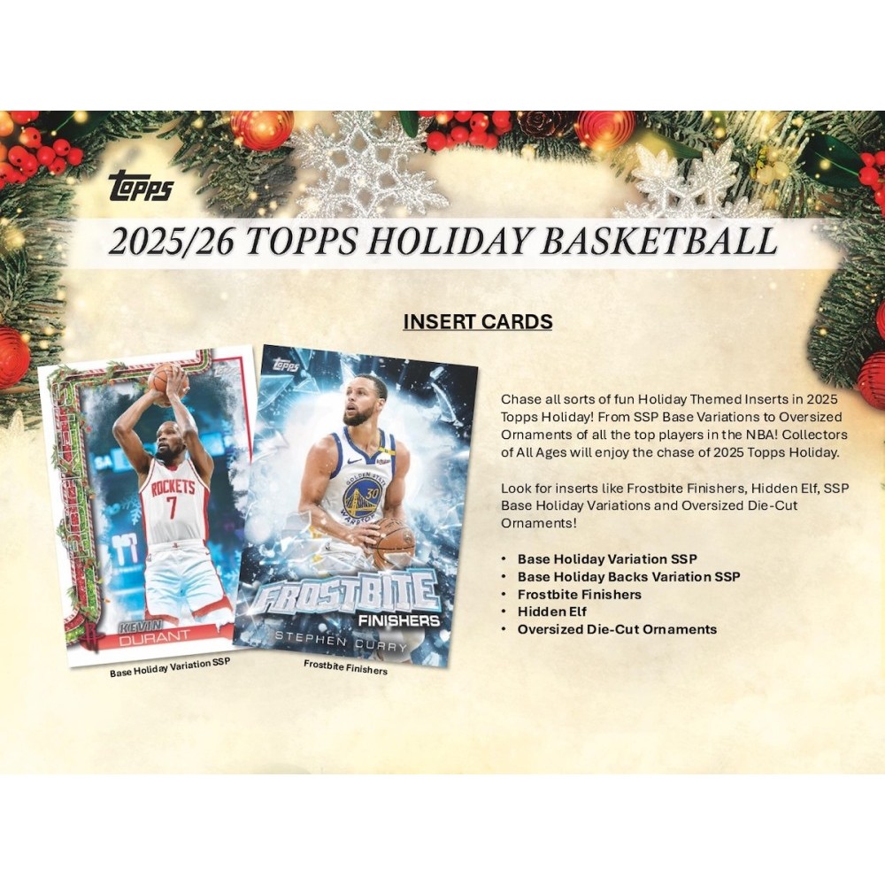 2025-26 Topps Holiday Basketball Mega 20-Box Case | Steel City