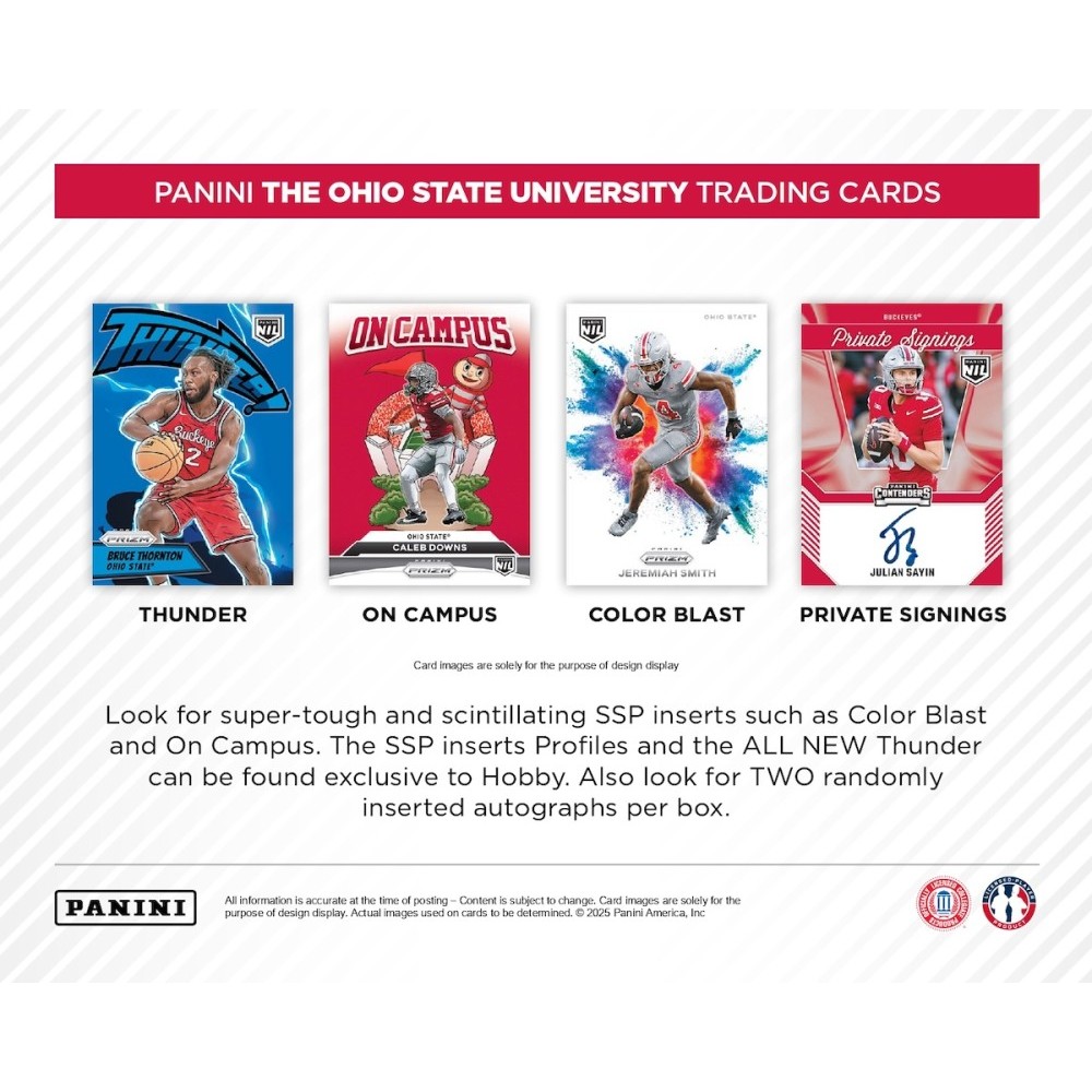 2025 Panini Ohio State University Collegiate Multi-Sport Hobby Box