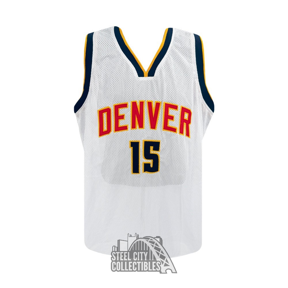 Nikola Jokic Autographed Denver Custom White Basketball Jersey