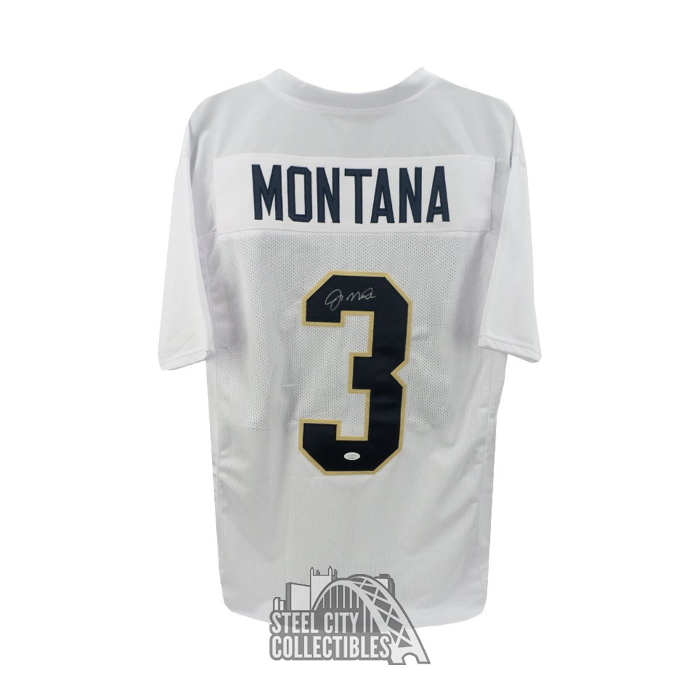 Joe Montana Autographed Notre Dame Custom White Football Jersey