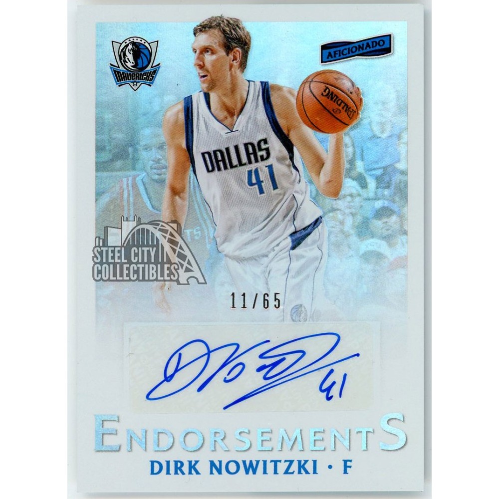 Dirk Nowitzki 2016-17 Panini Aficionado Endorsements Autograph