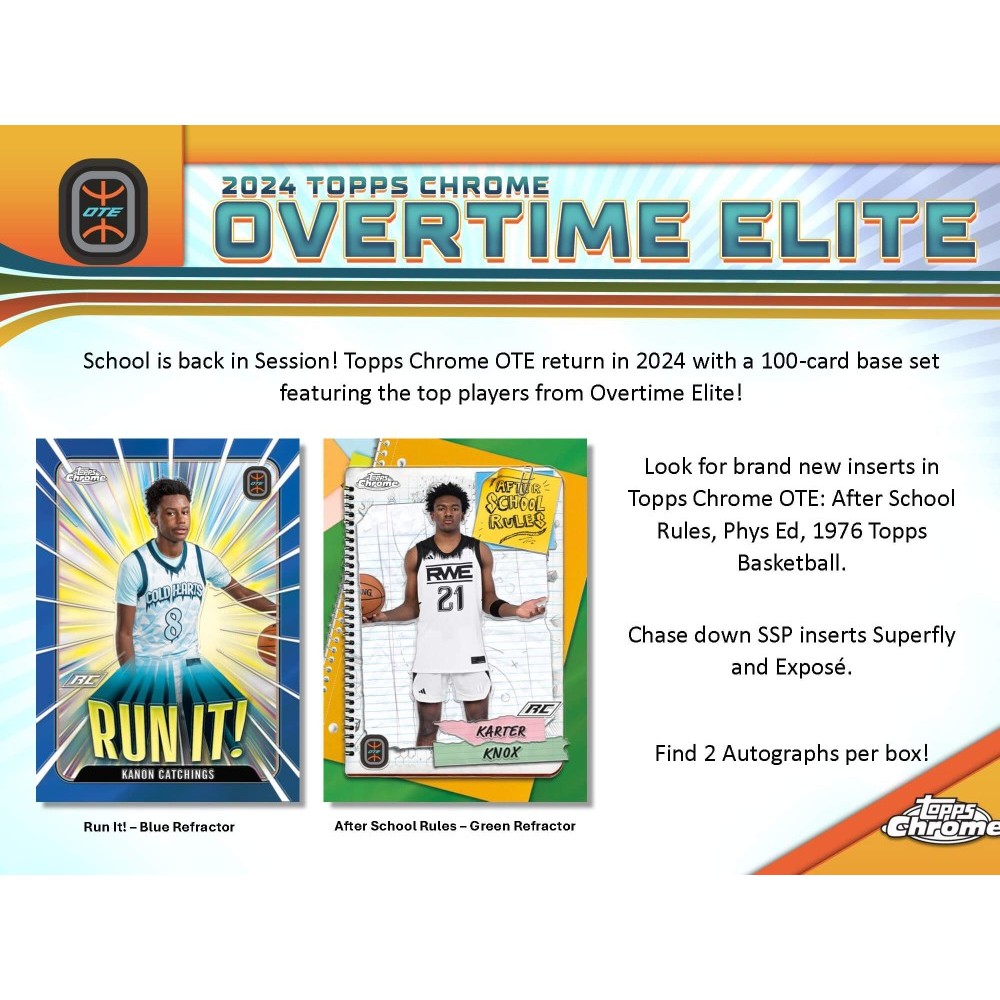 Box+デッキ+パック NBA TOPPS CHROME OVER TIME ELITE HOBBY ミントモール / MINT-WEB店 (ボックス通販) / NBA 2023-24 TOPPS