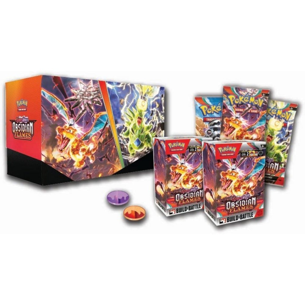 pokemon obsidian flames booster box case Pokemon TCG: Obsidian Flames SV03