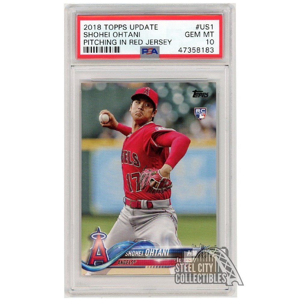 PSA鑑定品]2018 TOPPS NOW #42 大谷翔平 1st ANGELS ROOKIE TO HOMER