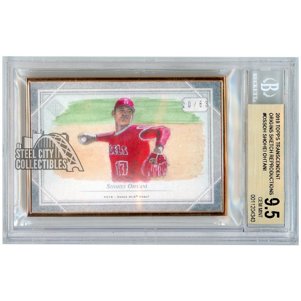 Shohei Ohtani 2018 Topps Transcendent Origins Sketch Reproductions ...
