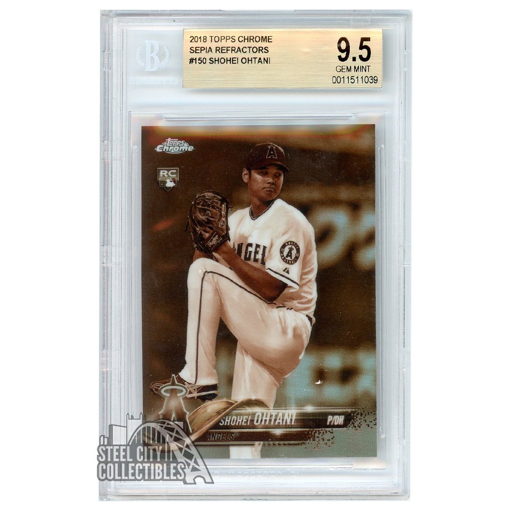 2018 topps chrome 大谷翔平ルーキーカードpsa10 PSA10 大谷翔平 2018 Topps Chrome 150 ルーキーカード（美品
