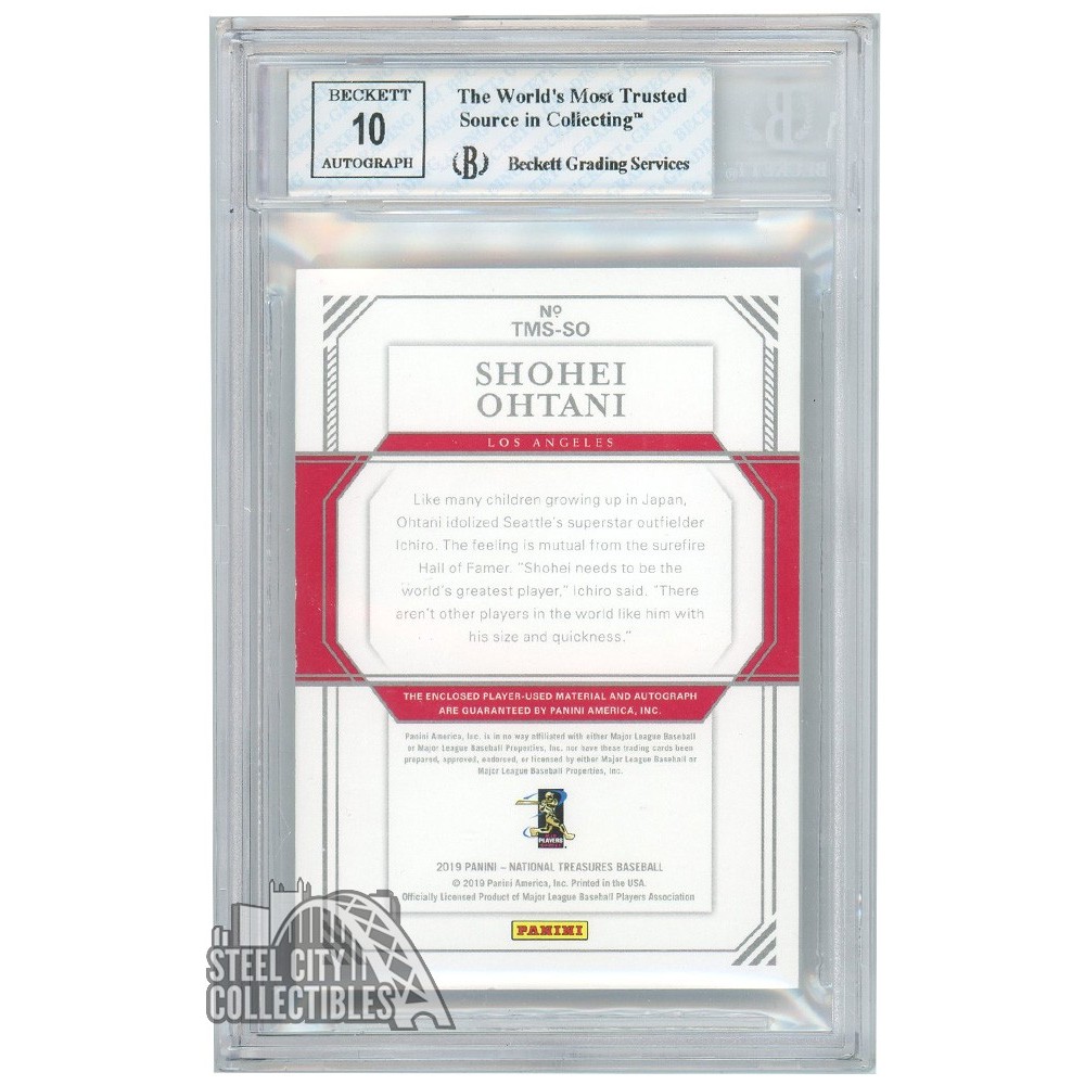 Shohei Ohtani 2019 Panini National Treasures Treasured