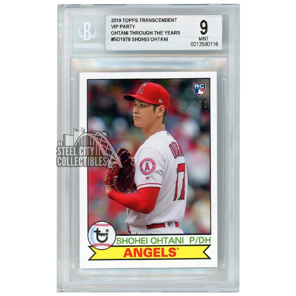 2019 Topps Transcendent VIP Party #SO-2001 SHOHEI OHTANI 40/50 RC Los Angeles Angels  2019 Topps Transcendent VIP Party WWE Road Wrestlemania Aiden English Auto  1⁄1