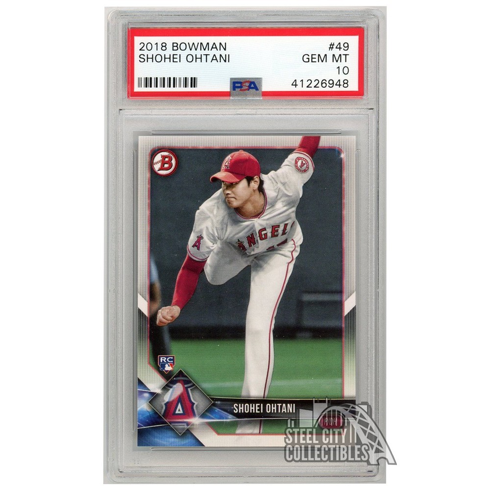 Shohei Ohtani 2018 Bowman Rookie Card #49 PSA 10 | Steel City