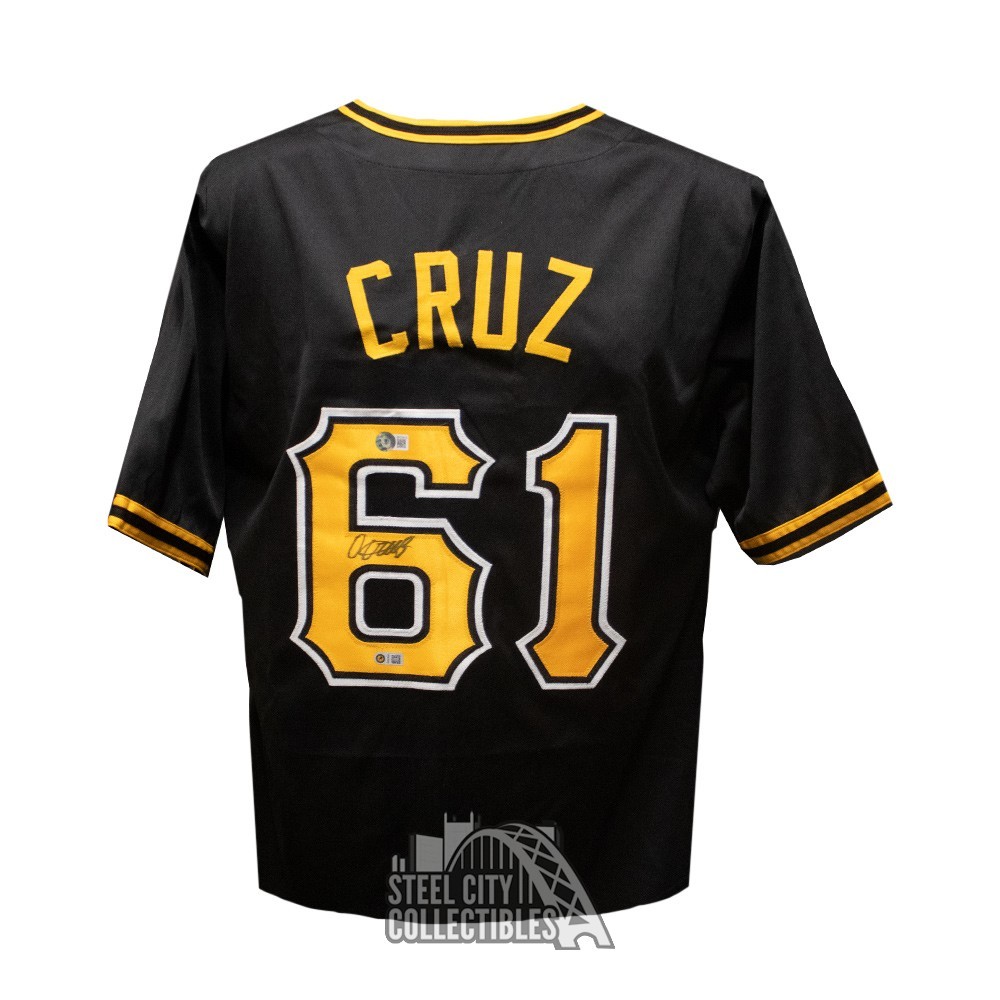 Oneil Cruz Autographed Pittsburgh Custom Black Baseball Jersey - BAS (OLD #)